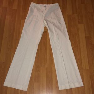 Calvin Klein White Linen Trouser